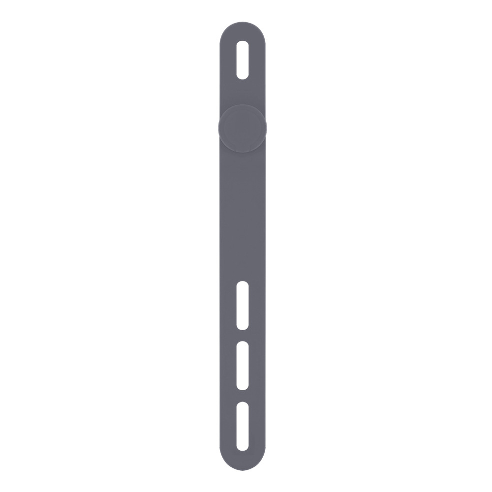 Picture of P2 Round Buckle Silicone Cable Tie Adjustable Cable Organiser Data Line Power Cord Storage Winding Wire Tape Wire Gage
