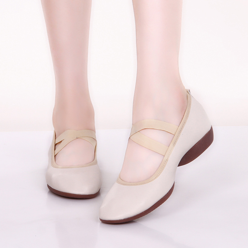 Picture of Purple Rice Snow Square Dance Shoes Dance Shoes Beef Tendons Soft Bottom Dance Shoes Women's Casual Shoes Exercise Shoes Taiji Shoes