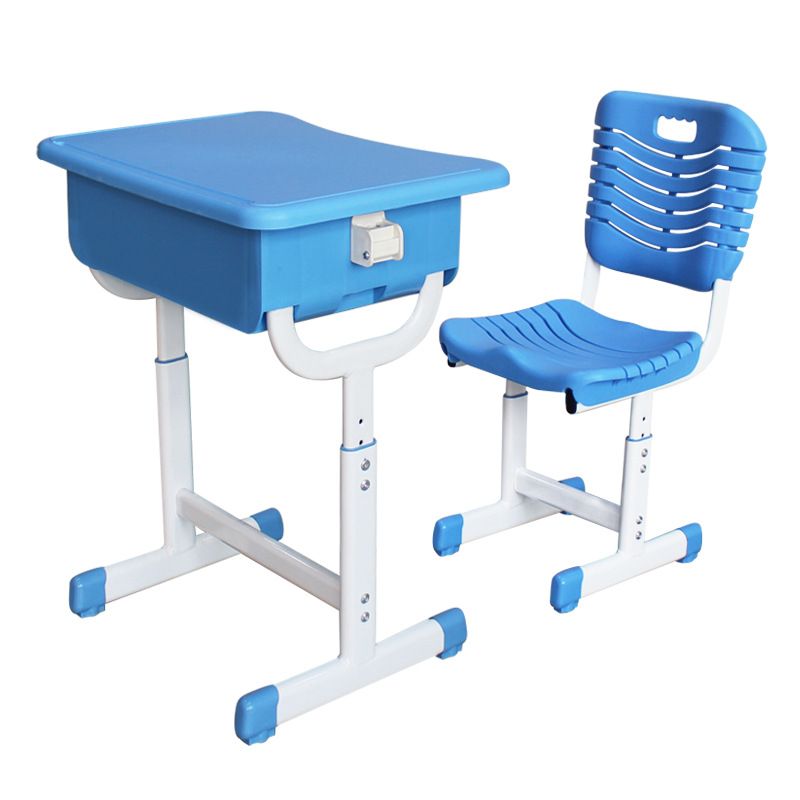 Picture of School student desks and chairs primary and secondary school students lift double single ABS training tutorial class training tables and chairs wholesale
