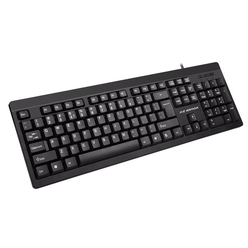 Picture of PS/2 Round Jack Keyboard Desktop Computer Wired Round Head Round Interface Office Home Old Style Keyboard