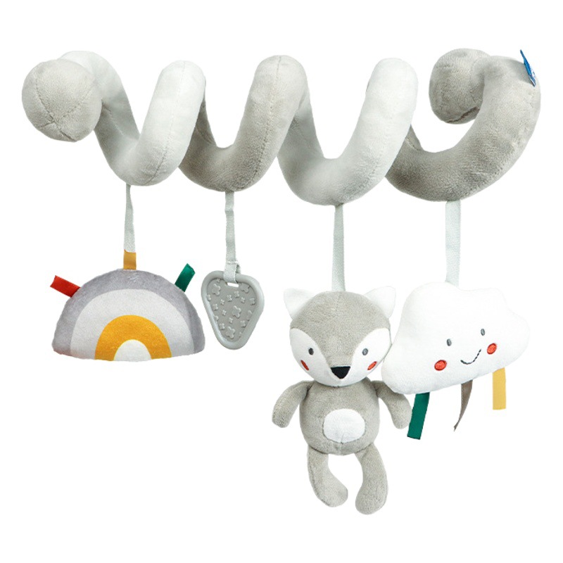 Cross-border new gray animal bed around baby early education bed hanging toys baby trolley pendant in stock wholesale