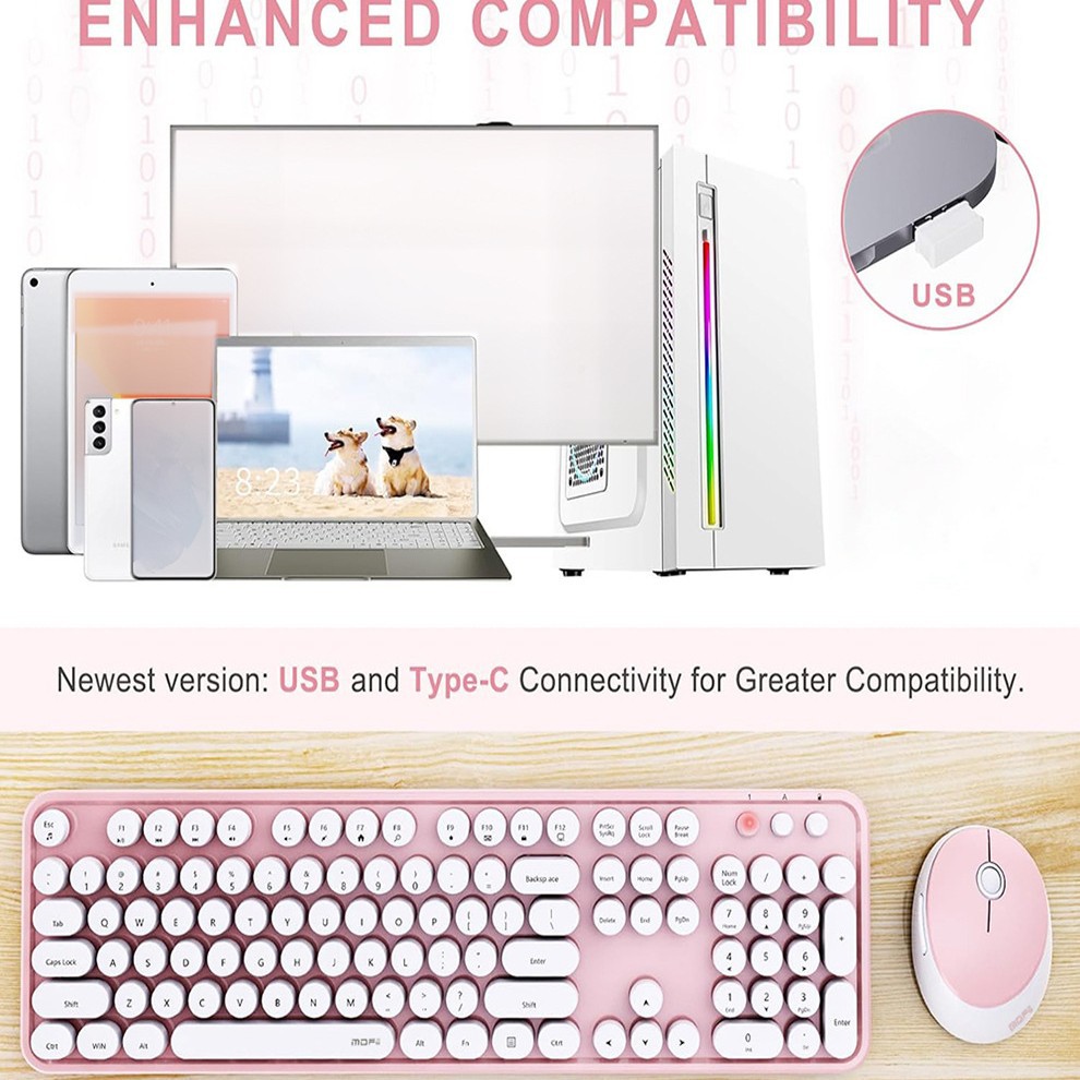 Picture of MOFII Skyscraper Hand 2.4G Wireless Keyboard Mouse Laptop Office Wireless Keyboard Mouse suit