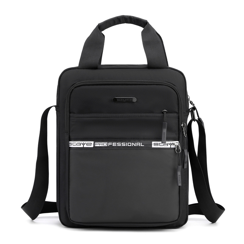 Picture of Large Capacity Men's Handbag Lightweight Outdoor Commuter Crossbody Bag Fashionable Water-Resistant Nylon Cloth Bag Shoulder Backpack