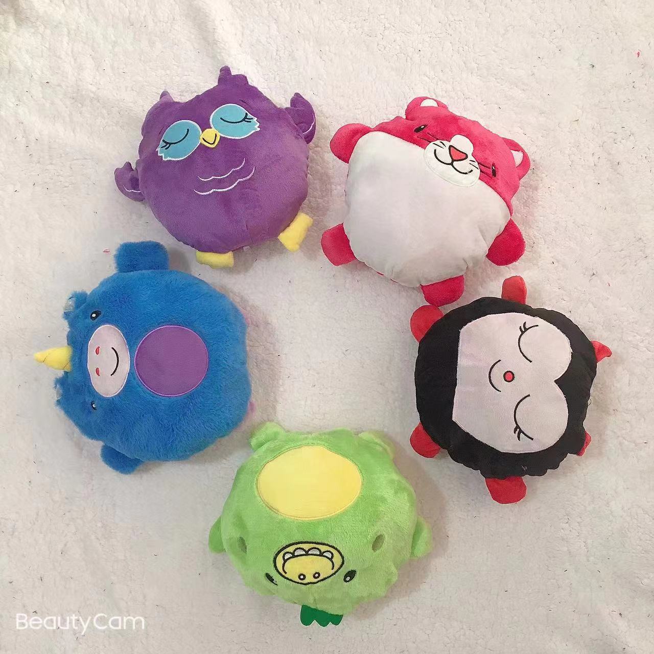 Picture of Children's cartoon pajamas warm homewear folding pillow student pullover warm clothes cold-proof coral fleece lazy blanket