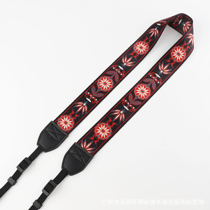 Picture of Micro single ethnic style shoulder strap camera strap 3.8cm thermal transfer lanyard micro single shoulder strap retro halter shoulder strap