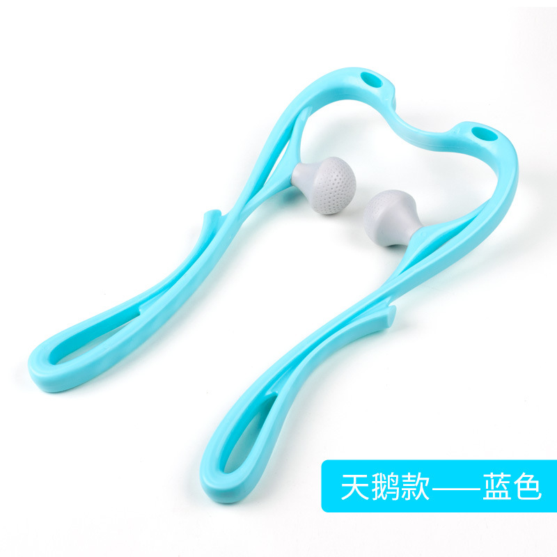 Picture of Manual Cervical Spine Massager Shoulder Neck Handheld Roller Cervical Spine Massager Neck Clip