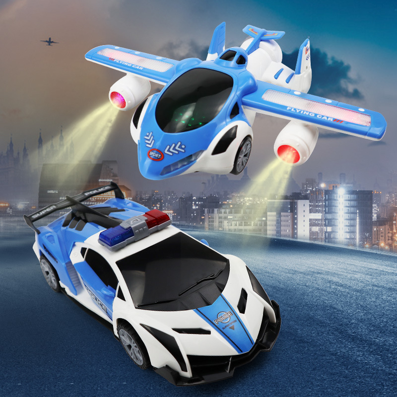 Picture of Douyin children's electric 360 rotating electric toy car universal wheel airplane car model toy light music cross border