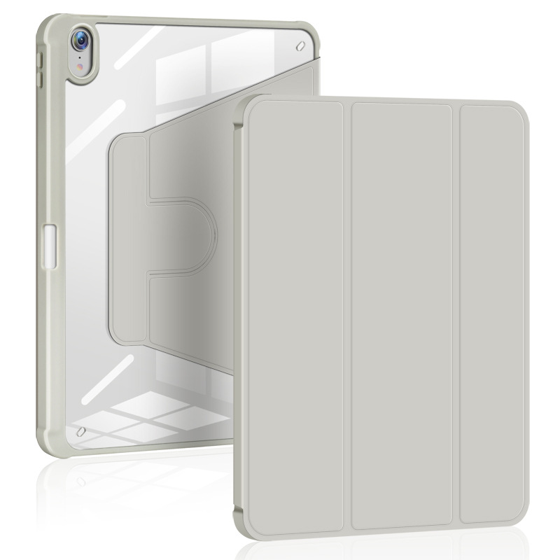 Picture of Applicable ipad10 generation rotating protective sleeve multi-gear adjustment 10.2/10.9/miniTPU pen slot 360 leather case