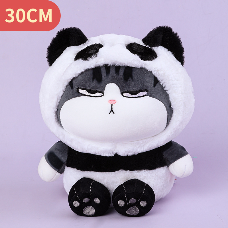 Picture of Genuine Wu Huang Wan Sleeping Doll Bazar Black Plush Toy Long live Totoro Doll Cat Pillow
