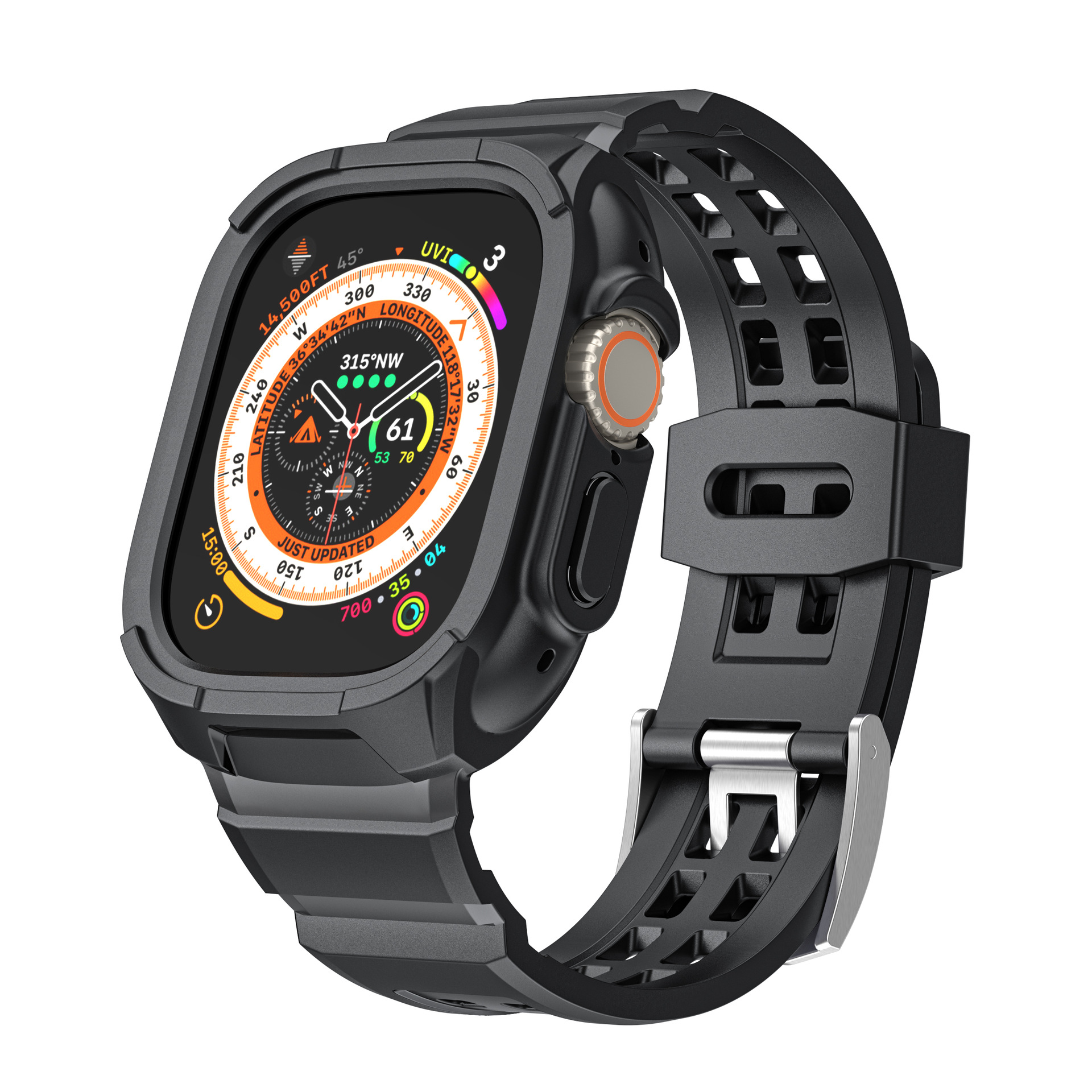 Picture of Suitable for Apple Smart Watch Strap Iwatch9Ultra249Mm Tpu Integrated Strap Pure Color