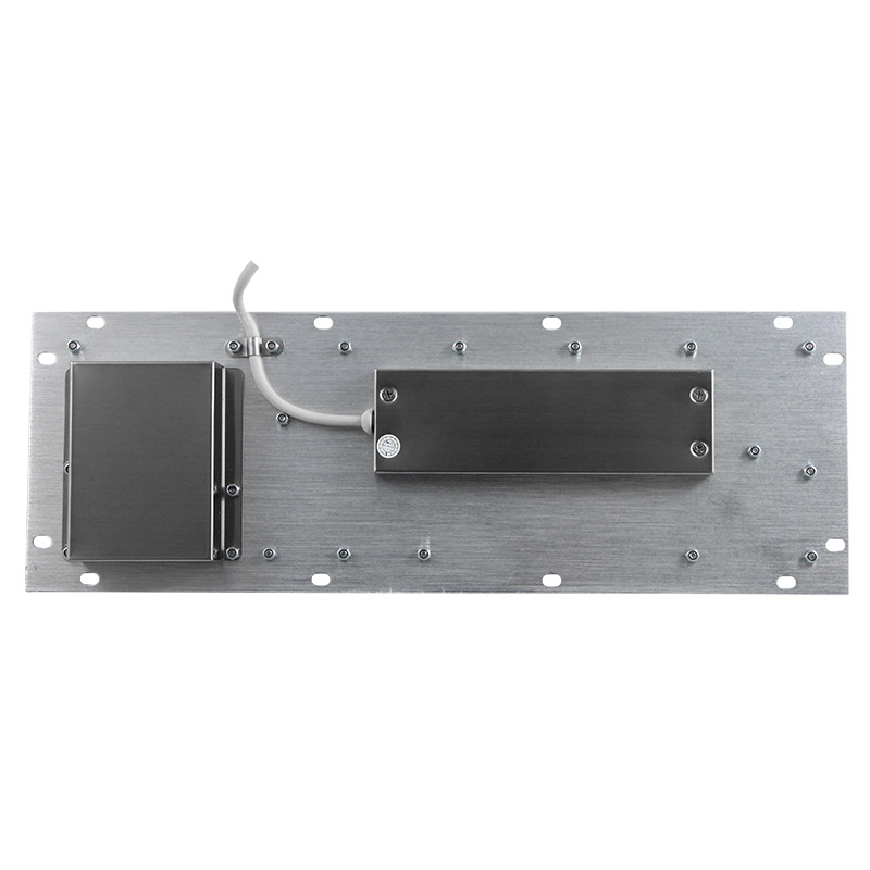 Picture of Haoyute DX-68AG embedded metal stainless steel trackball keyboard and mouse integrated industrial bank hospital keyboard