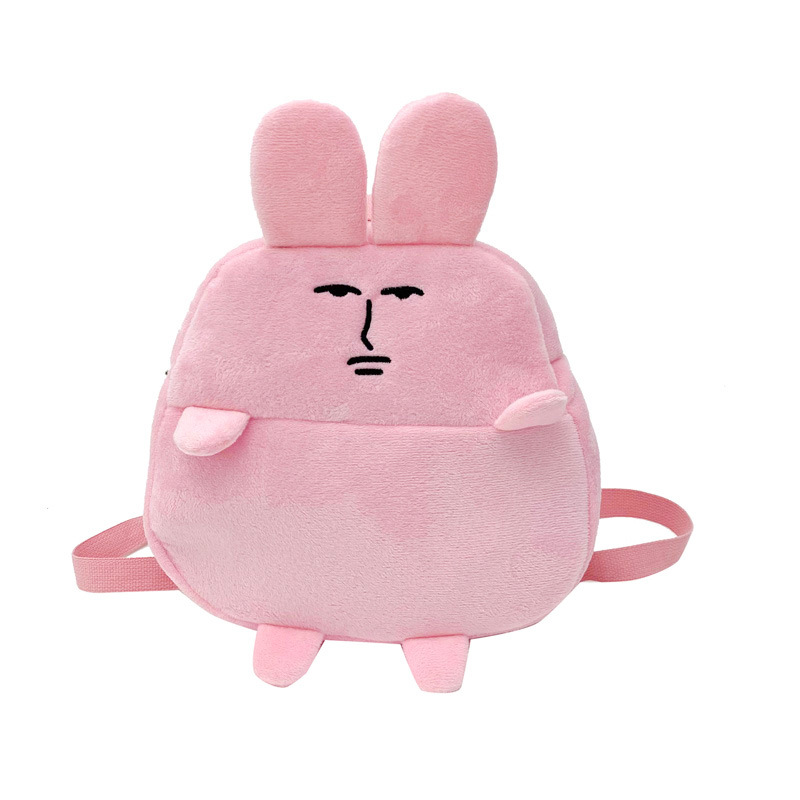 Picture of Pink Rabbit Plush Backpack girl cute student bag funny birthday gift fashion