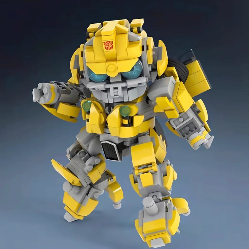 Picture of MOC compatible with Lego building blocks Suit SD BUMBLEBEE BUMBLEBEE mecha model assembled small particles domestic