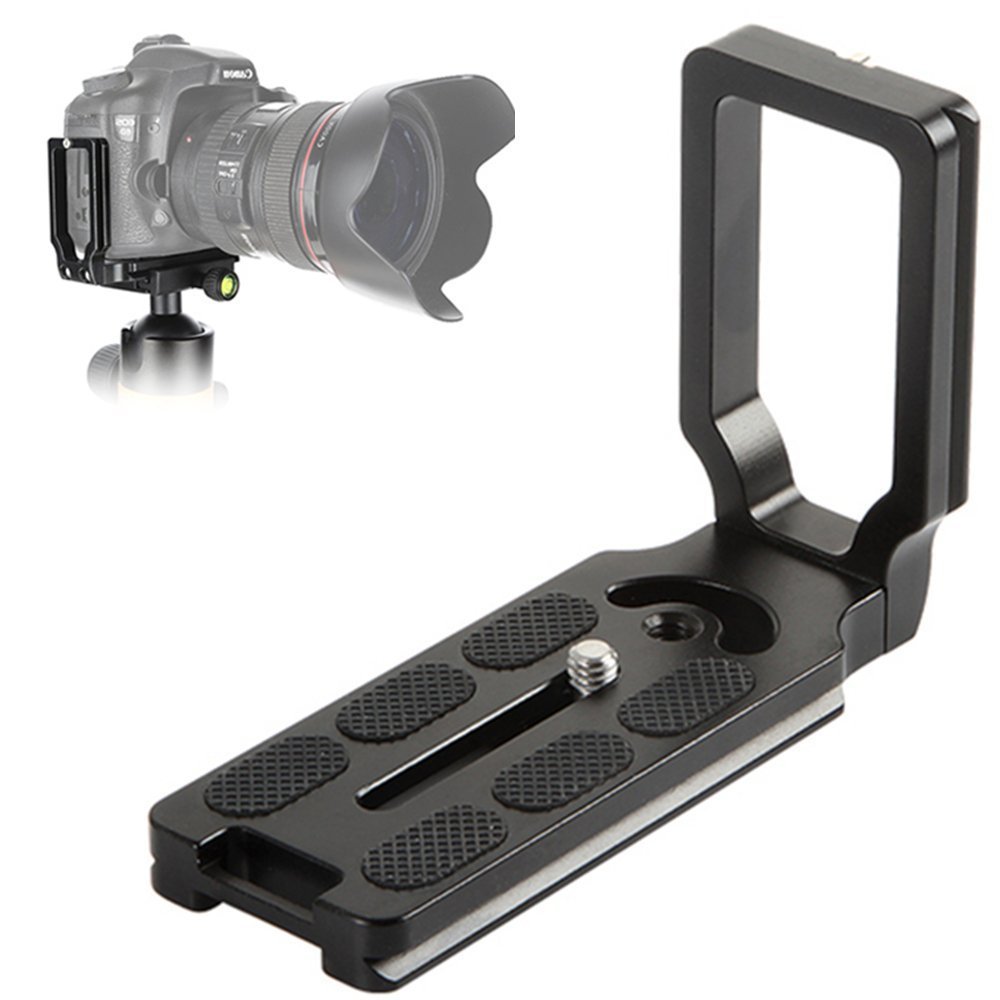 Picture of Universal aluminum alloy vertical clapper desktop bracket L-shaped shadow cloud crane fast-loading plate tripod pan/tilt PU quick-release plate
