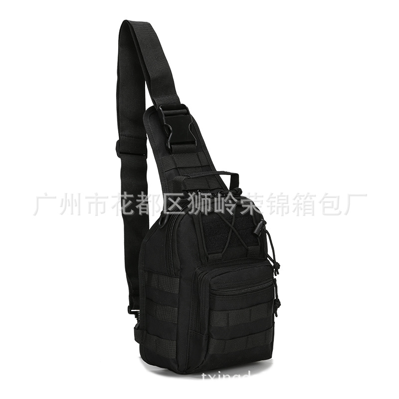 Picture of Factory Spot Canvas Riding Bag Camouflage Outdoor Sports Small Chest Hanging Bag Single Shoulder Crossbody Outdoor Tactical Chest Bag