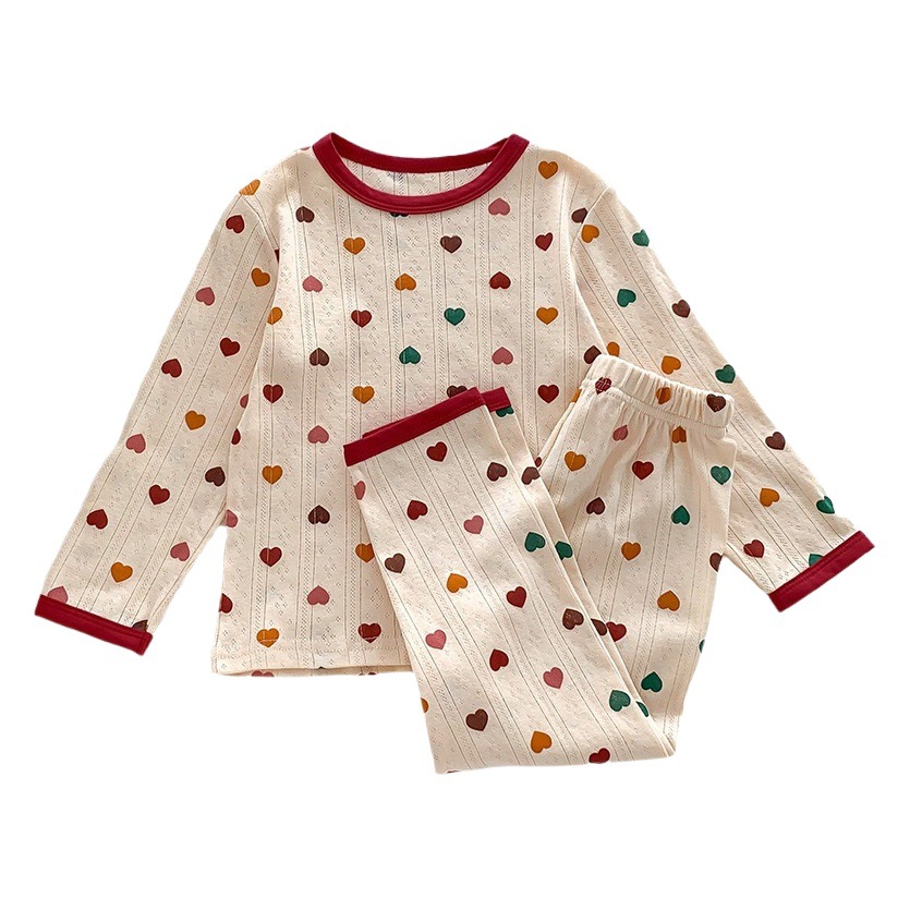 Autumn Children's Home Clothes South Korea Children's Pajamas suit Boys and Girls Autumn Clothes Autumn Trousers Baby Cotton Pajamas