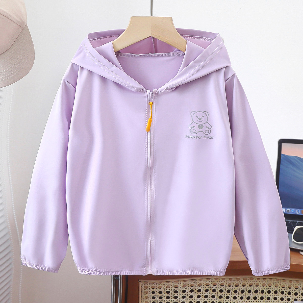 Picture of TikTok Explosions Summer Children's Sunscreen Clothing Ultra-thin Breathable Boys' and Girls' Skin Clothing Beach Outdoor Sunscreen Clothing Factory
