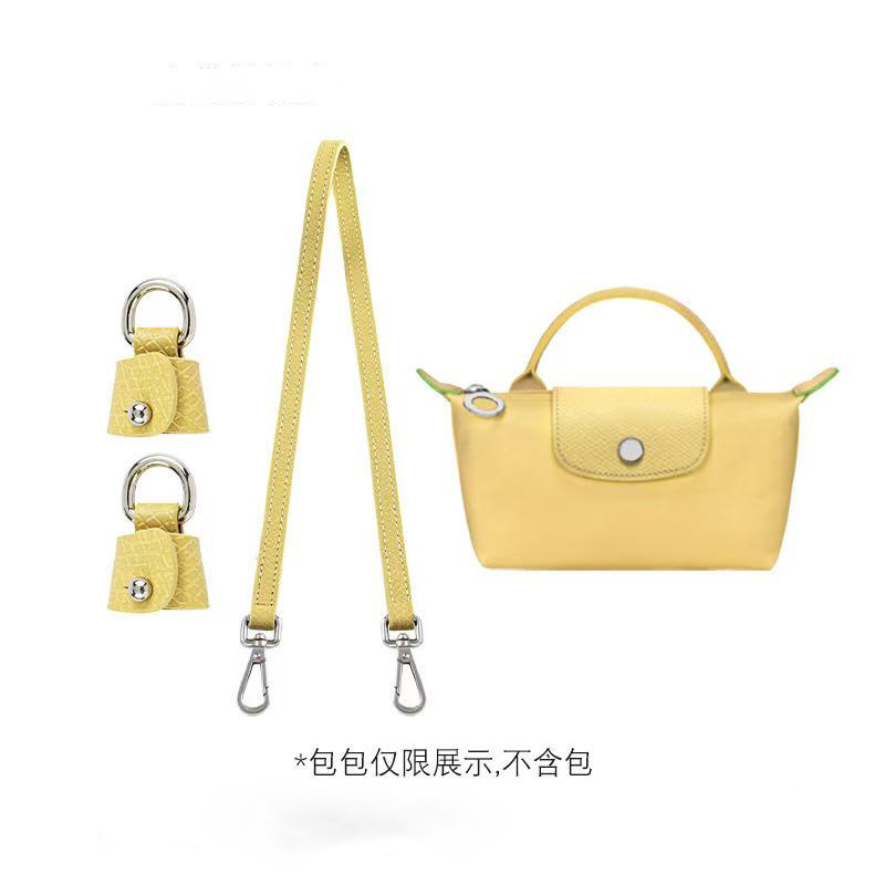 Picture of Longxiang Mini Dumpling Bag Cowhide Shoulder Strap Punch-Free Crossbody Adjustable Mini Replacement Bag Strap Genuine Leather Strap