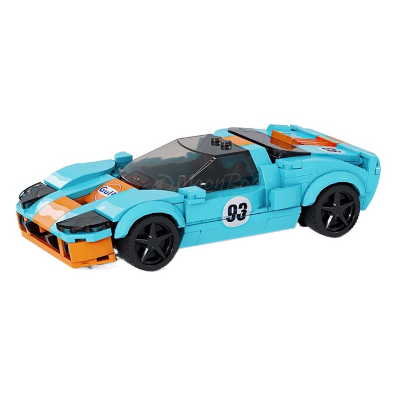 Compatible with Lego domestic building blocks car model assembly sports car Ford GT 40speed8 grid car boy toy gift