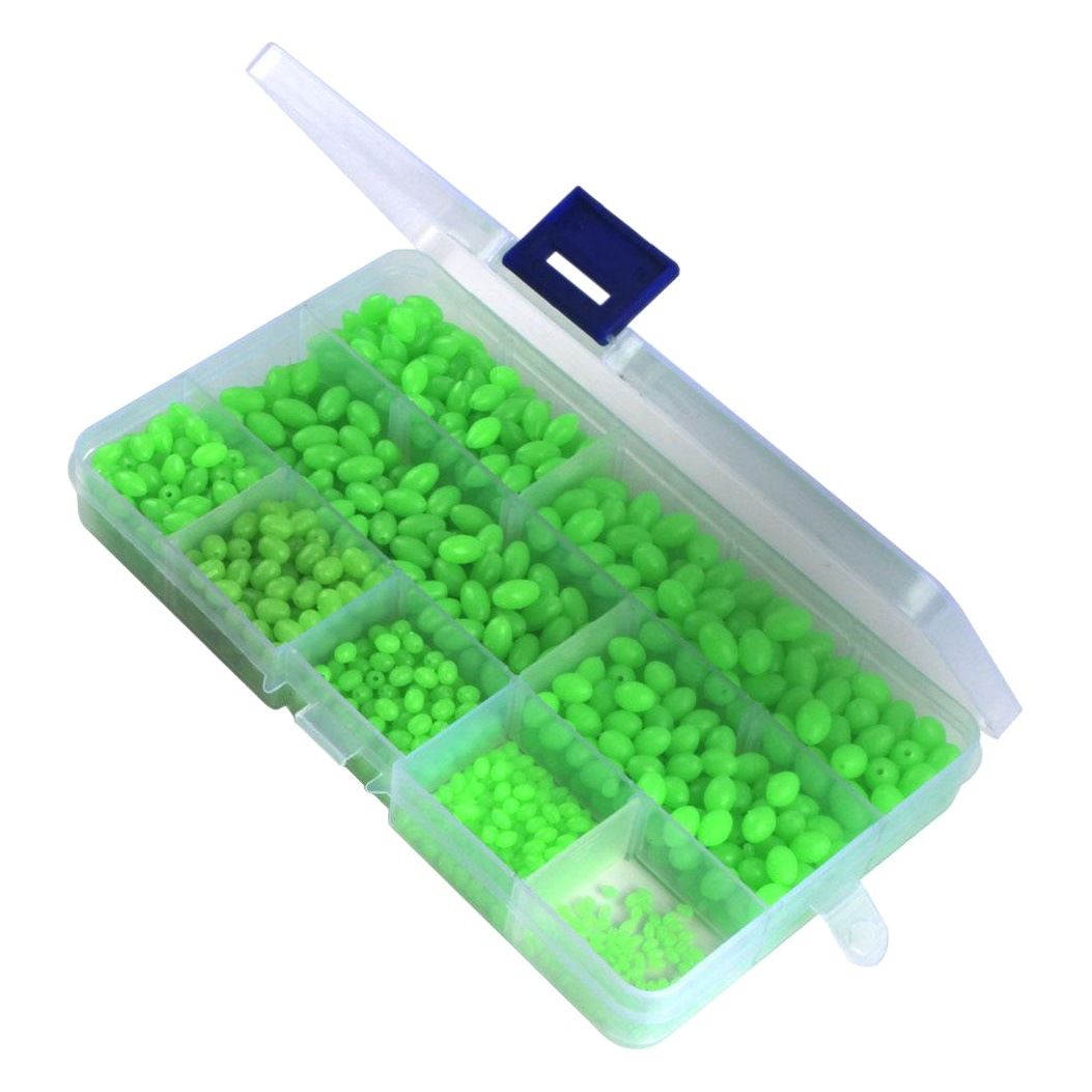 Manufacturer's self-equipped multi-model luminous beads suit round/diamond-shaped luminous fish lure beads accessories suit