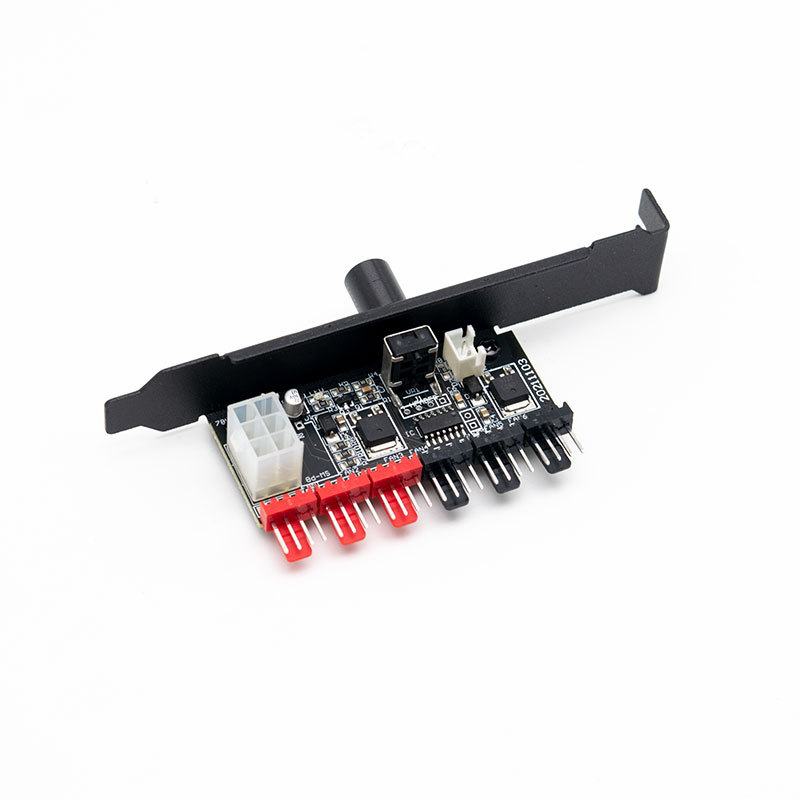 Picture of Chassis fan controller 11-way 5V/3Pin ARGB Shengguang synchronous PWM temperature control cable expansion box