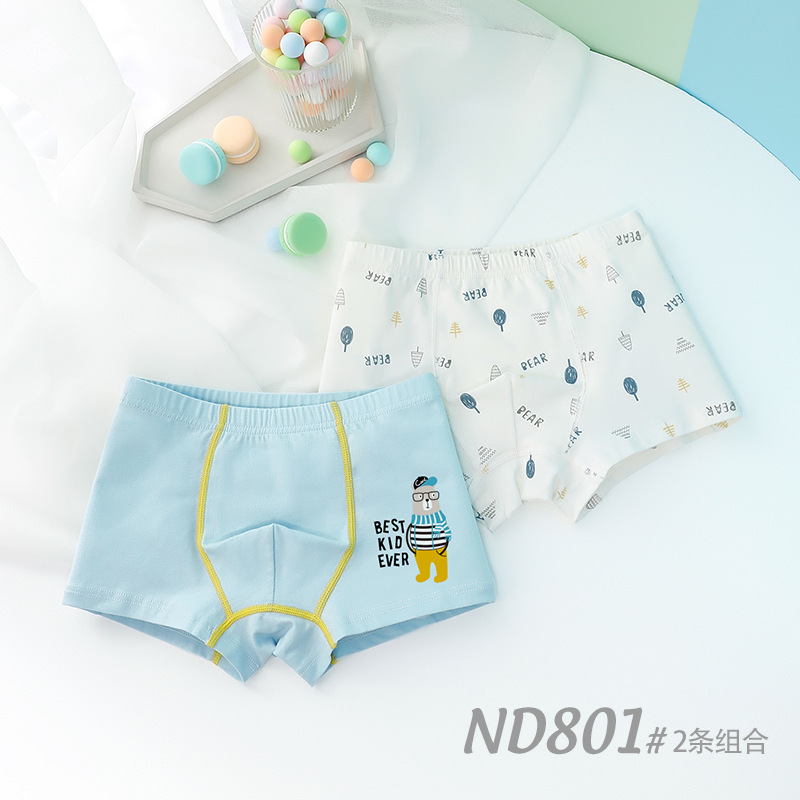 Picture of Children's Underwear Boys Baby Boxers Antibacterial Children's Wear Boxers Small Medium and Large Children's Cartoon Boy Underwear Children's Pure Cotton
