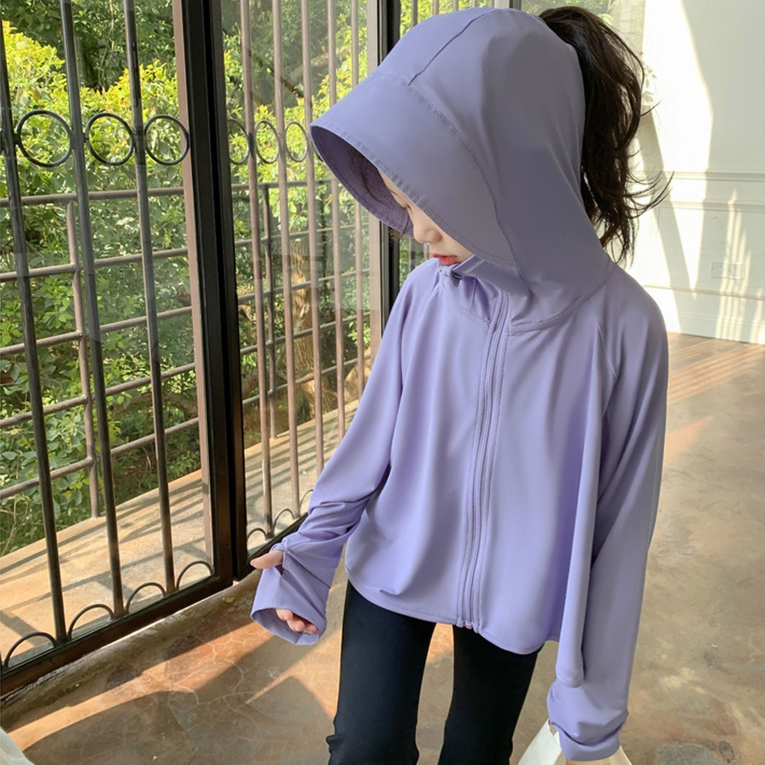 Picture of Children's Sun Protection Clothing for Girls 2025 Summer Thin Anti-Uv Upf50+ Baby Ice Silk Breathable Sun Protection Clothing