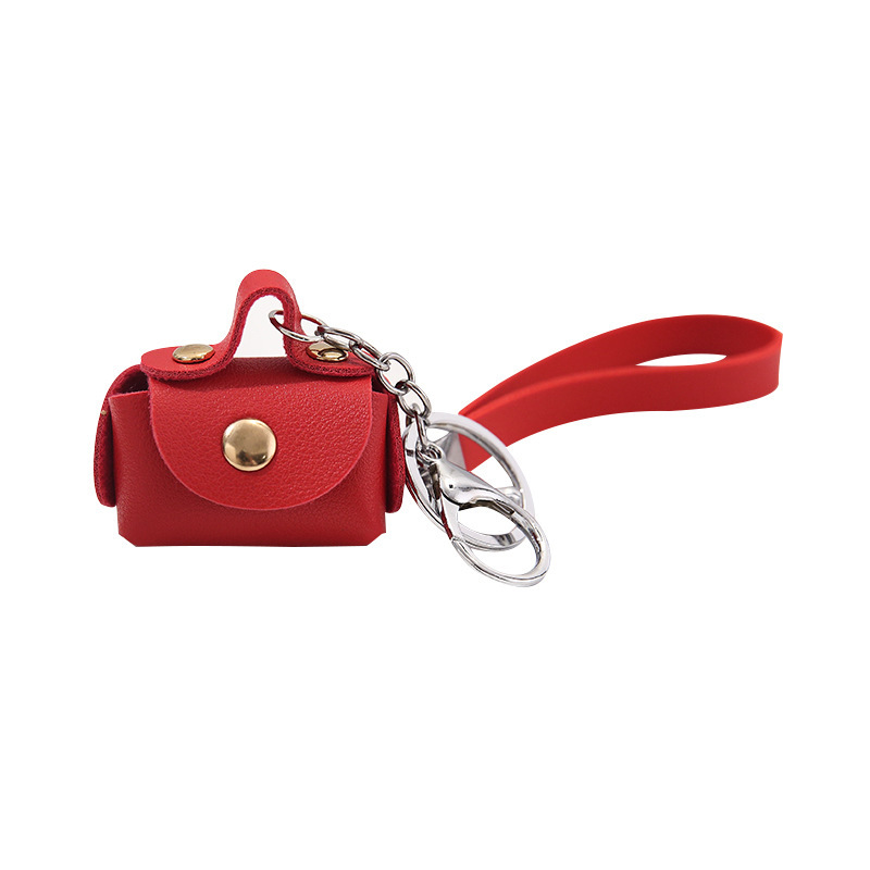 Picture of Yuelu Creative Pu Leather Coin Purse Mini Small Storage Bag Pendant Creative Keychain Pendant Small Gift