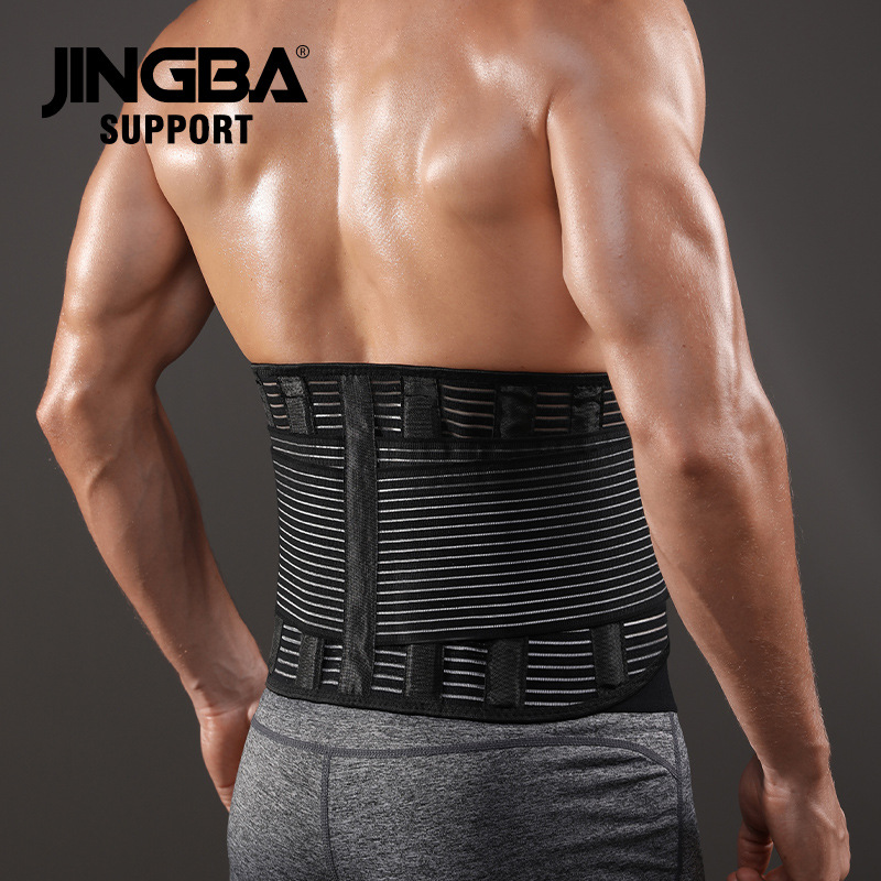 JINGBA waist breathable pressurized fixed support belt outdoor sports weightlifting fitness running protective gear wholesale