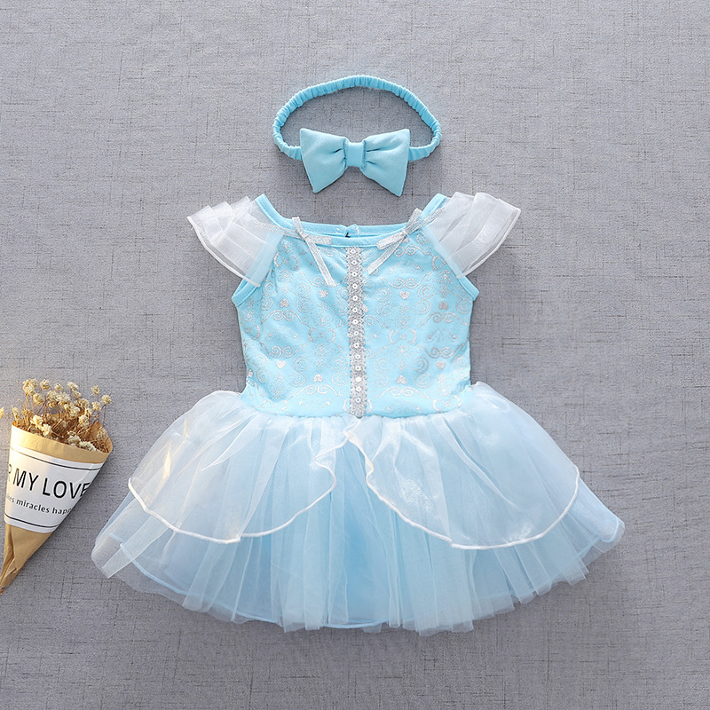 Picture of Halloween Children's Clothing, Short-Sleeved Pullover, Baby Baby Princess Jumpsuit, Princess Style Dress
