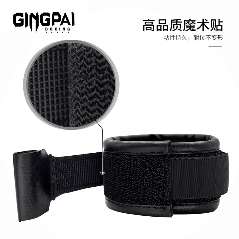 Picture of Lace-Up Boxing Glove with Velcro Wrist Strap for One-Handed Wear, Fixed Wrap, Reinforced