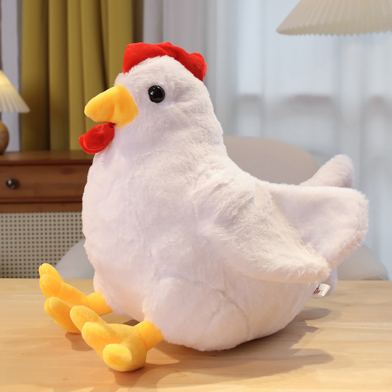 Picture of Simulation Creative Soft and Cute Skin-Friendly Two-Color Big Rooster Doll Plush Toy Doll Large Grabber Doll Cross-Border