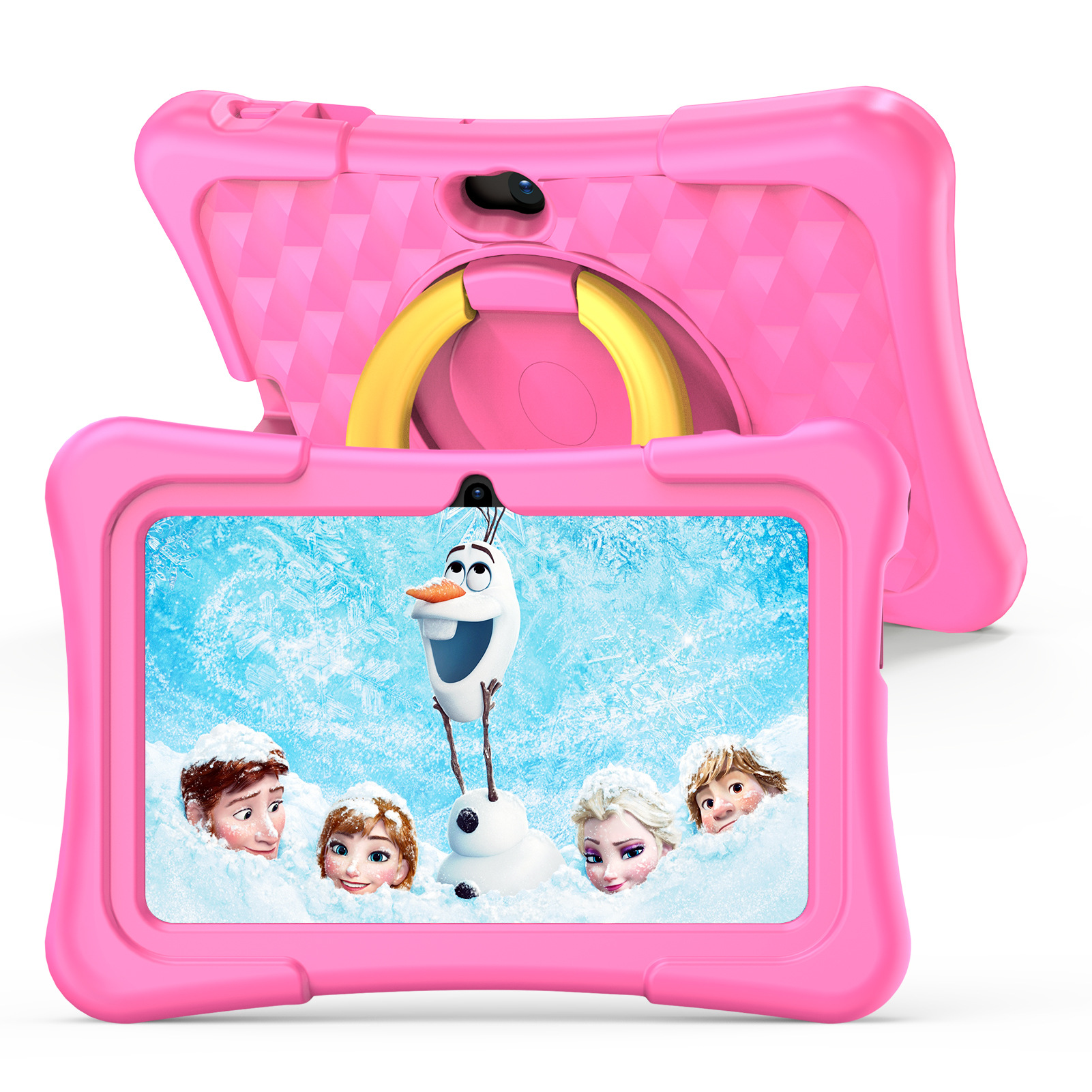 Picture of 7 inch puzzle children's flat with protective silicone sleeve 360 degree rotating handle bracket for cross-border foreign trade