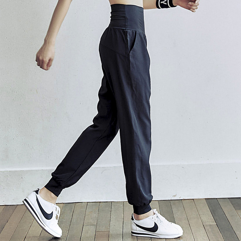 Picture of New loose harem Dance Pants Women's Training running sweat-absorbent quick-drying sports trousers fitness yoga high waist pants
