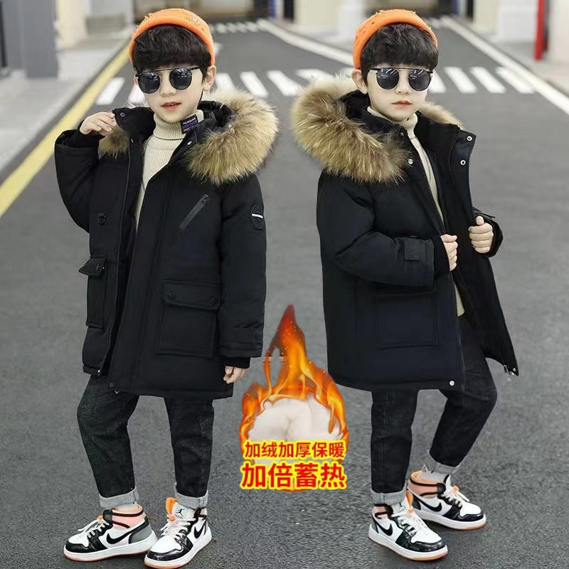 Picture of Children's clothing boys' cotton-padded coat 2023 New down cotton-padded coat winter clothing medium and big children boys' cotton-padded coat fashionable western style coat