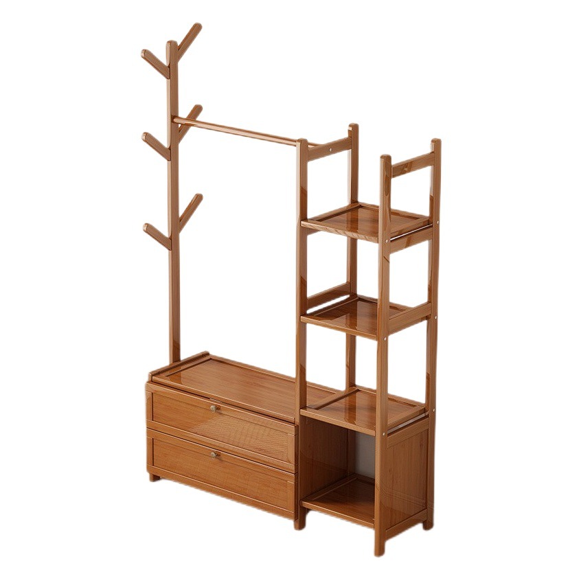 Coat rack floor vertical bedroom hanger household multi-functional storage rack room clothes hanger