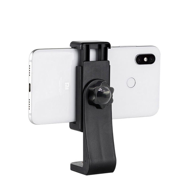 Factory wholesale mobile phone tripod position-increasing lamp holder rotating clip metal PTZ live broadcast bracket accessories