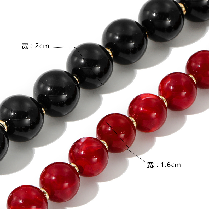 Picture of Mahuangshi MHS-SP-46 bag with arm strap with beads short bag with acrylic jewelry decoration bag with all-match