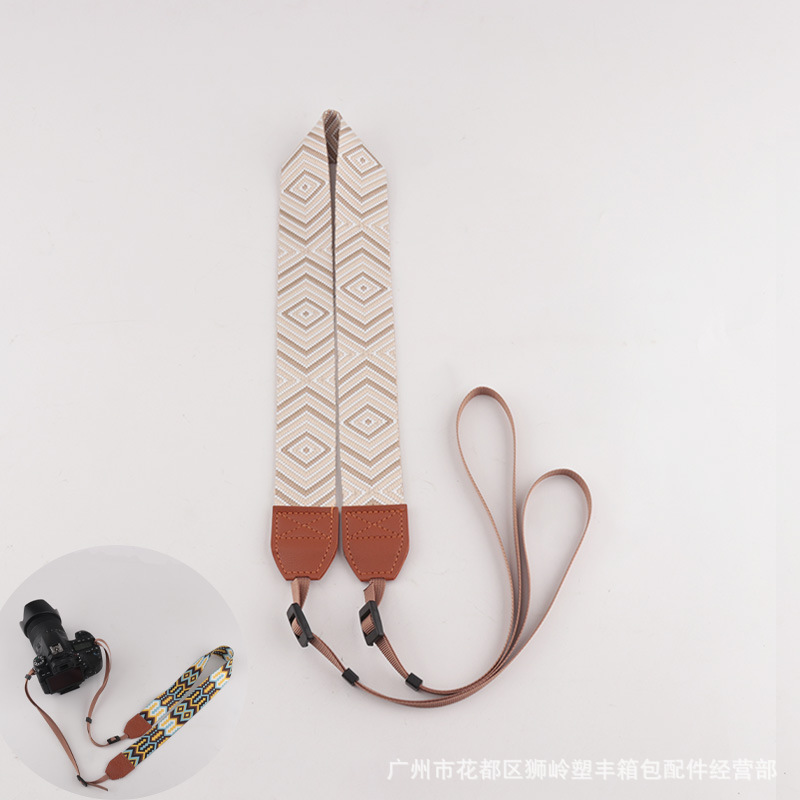 Picture of in stock Camera Shoulder Strap Decompression Camera Strap Hanging Neck Jacquard Camera Strap Various Types Universal Camera Strap