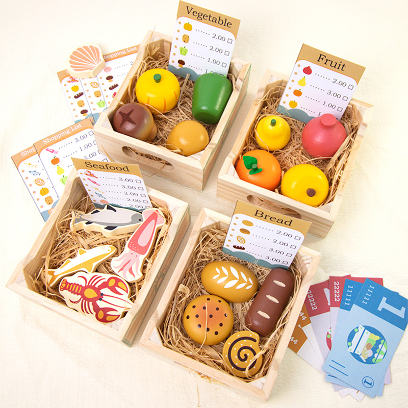 Picture of New wooden play house juicer children's simulation juicer parent-child interaction baby sharing toy kindergarten