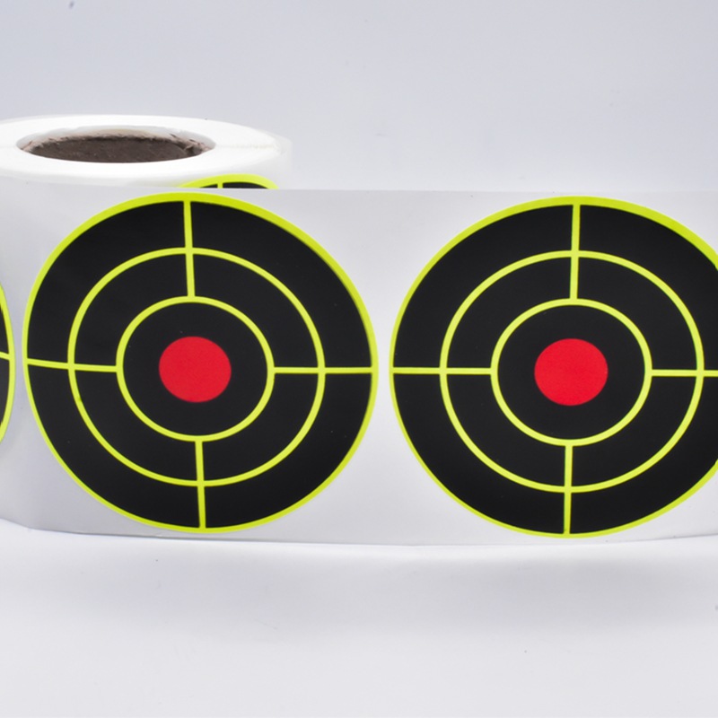 Picture of Ring-shaped arrow target paper self-adhesive shooting gun target paper practice round target sticker bow and arrow aiming splash target paper