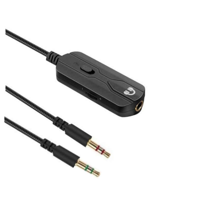 Picture of Headphone adapter extension cable dual-plug computer version Headphone tuning extension cable closed microphone adapter audio connection