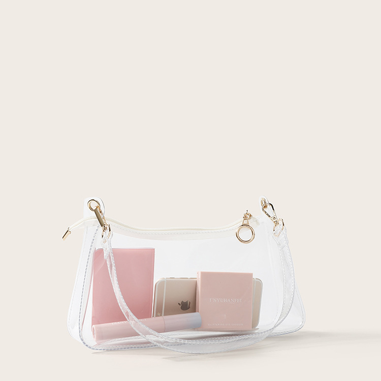 Europe and Middle East Fashion Jelly Transparent Bag Frog Underarm Bag Dumpling-shaped Portable Shoulder Bag Women's Bag Small Bag