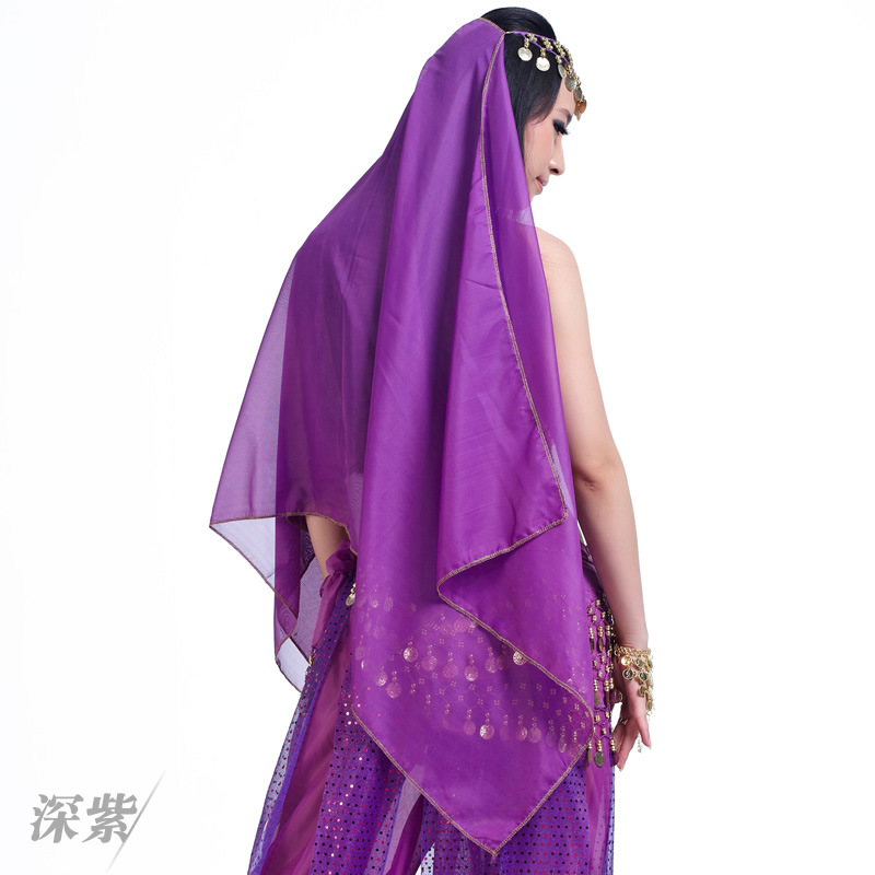 Picture of Dancer hand hook head chain belly dance veil hand hook head chain belly dance headwear belly dance gauze wholesale