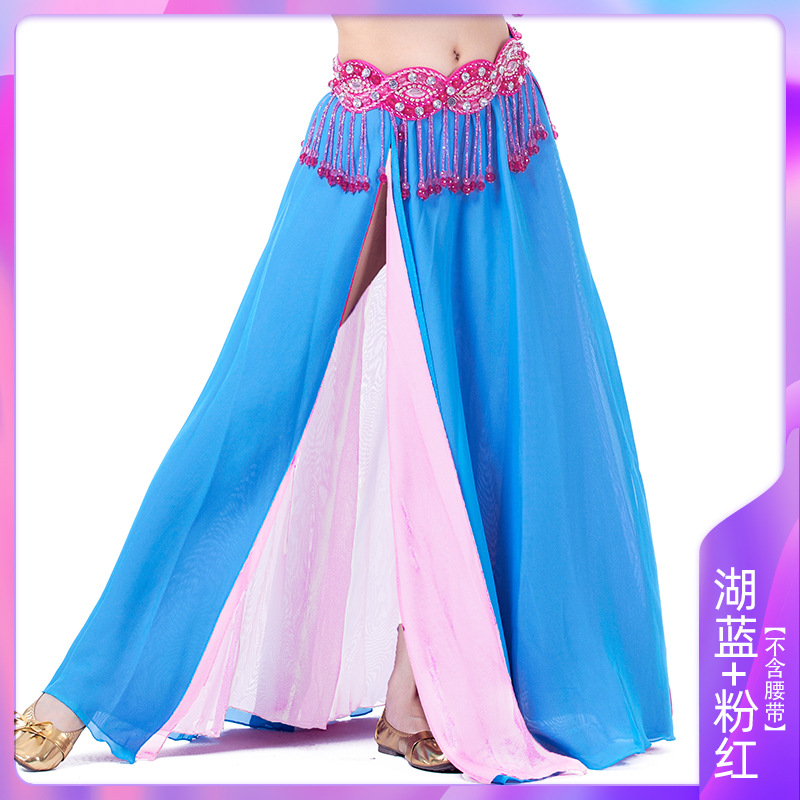 Picture of Double Split Chiffon Dress Belly Dance Sexy Dress Dance Dress Belly Dance Stage Performance Dress