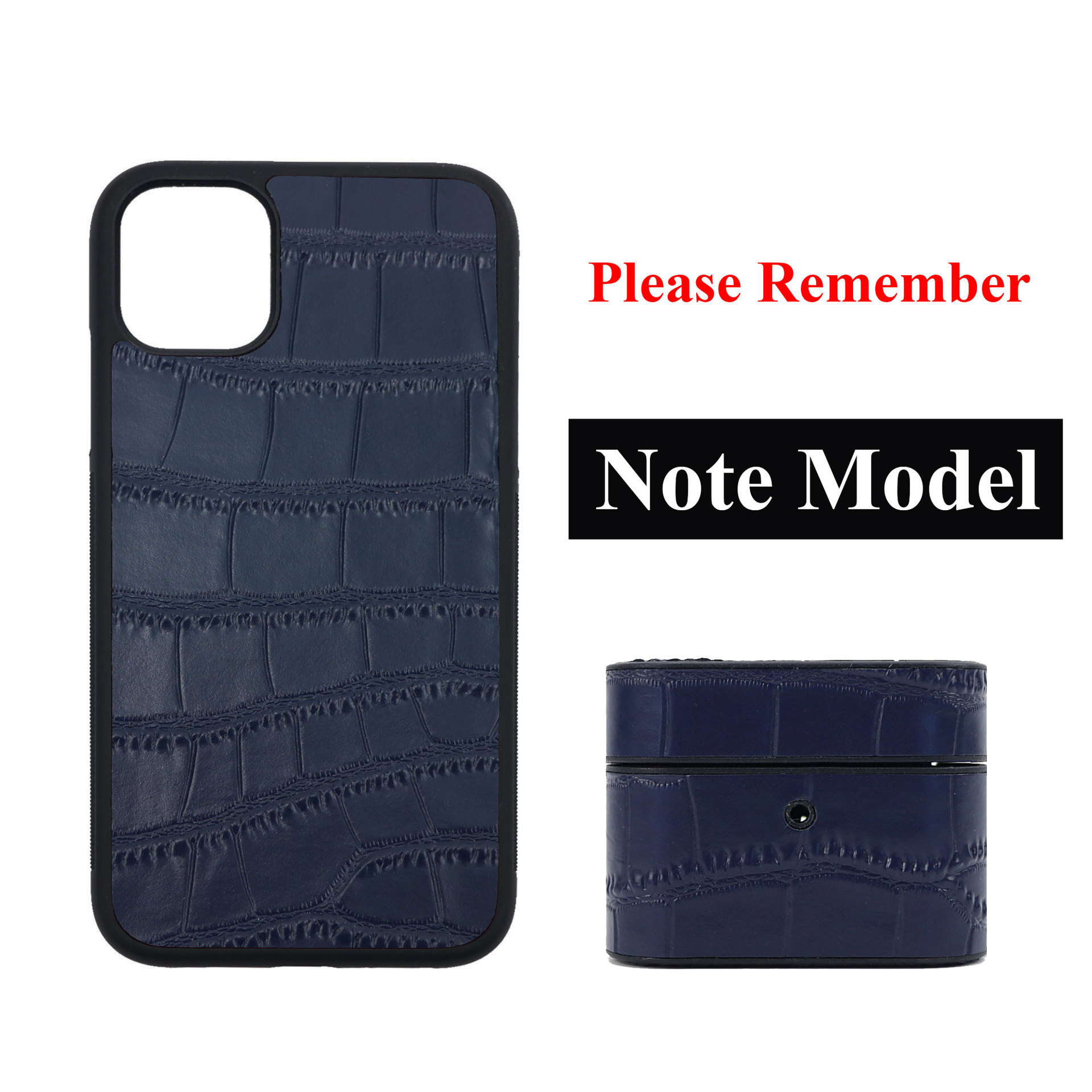 Picture of Crocodile Pattern Leather Set Airpods Bluetooth Headset Protective Case Drop-resistant Apple Phone Case Iphone11-15