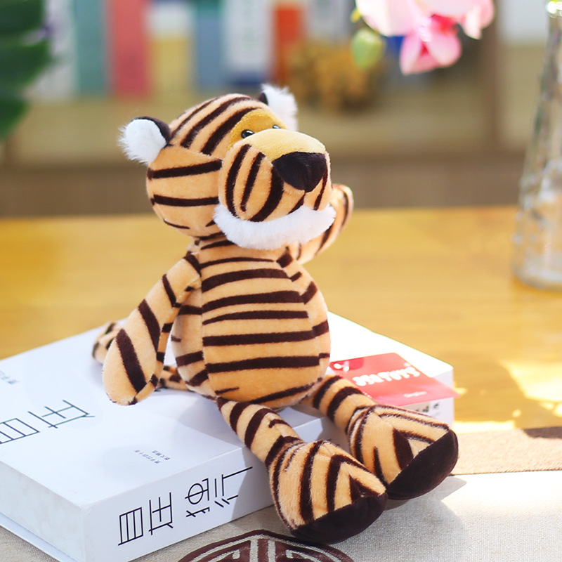 Picture of Forest Animal Doll Plush Toy Elephant Monkey Tiger Lion Giraffe Doll Children's Gifts Wholesale