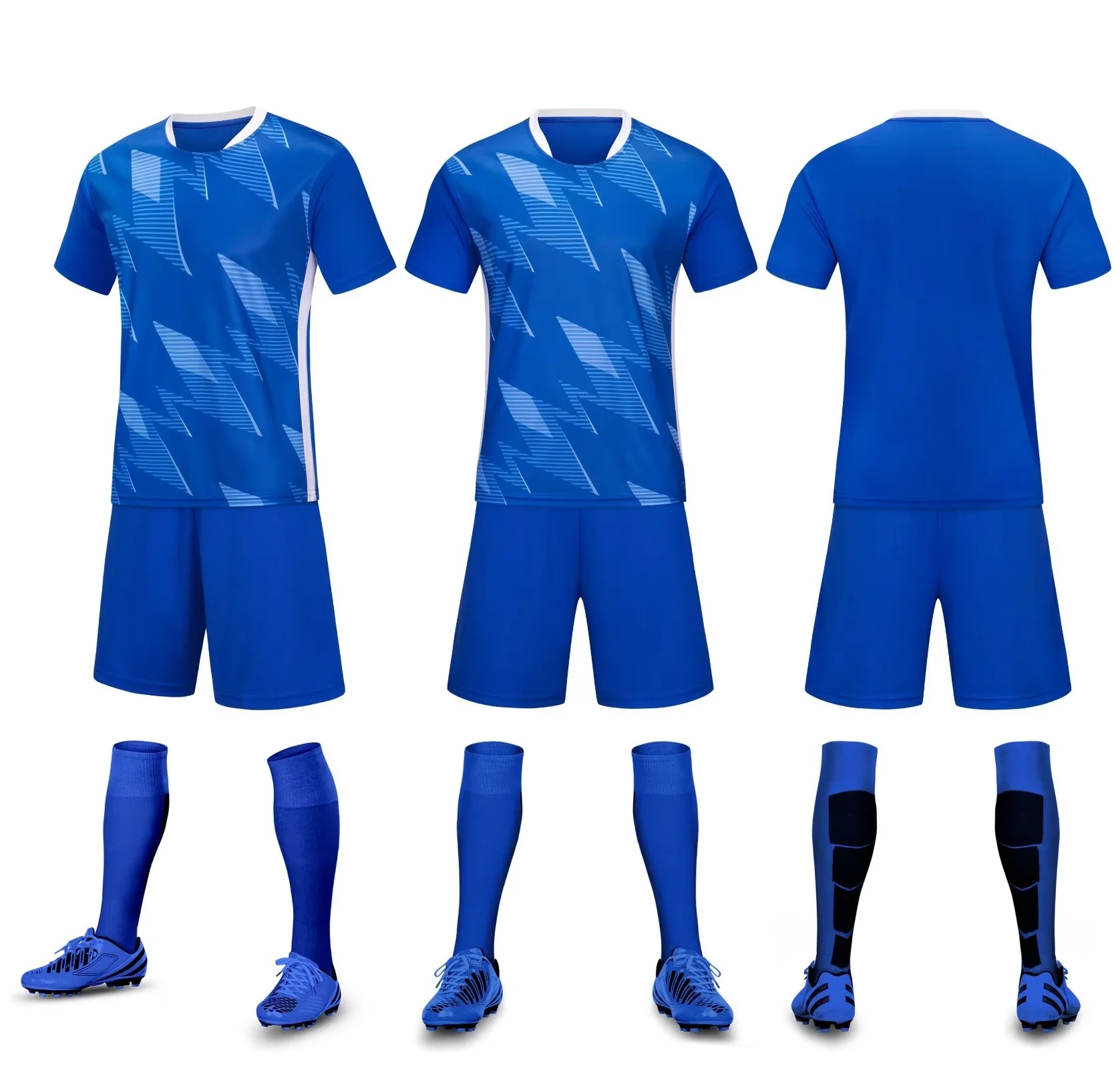 Picture of Primary and secondary school students team match football uniform children's adult light board Short Sleeve Jersey youth training club sports uniform