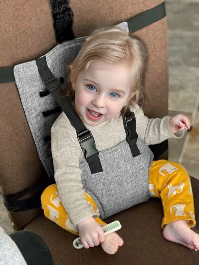 Picture of Baby Dining Chair Bag Children's Sitting Training Seat Fixed Strap Folding Portable Simple Eating and Dining Belt
