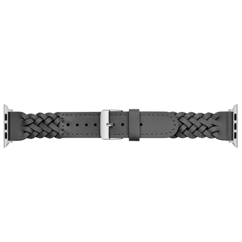 Picture of Multicolor in stock Leather Watch for Apple Watch Apple iwatch9876SE Woven Fashion Wristband